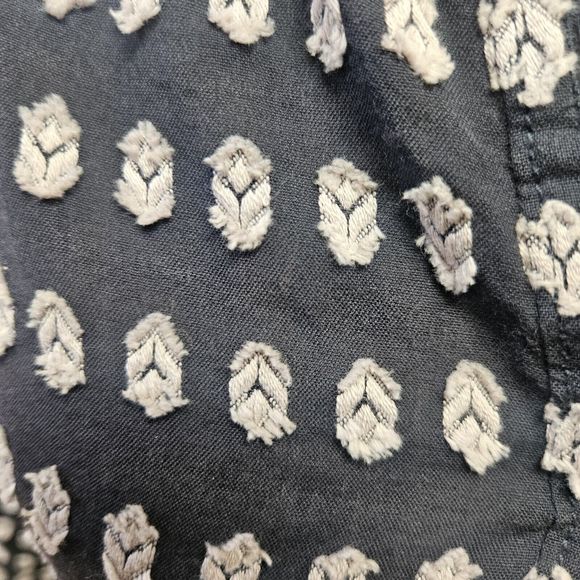 ANTHROPOLOGIE Pilcro & The Letterpress Textured Blouse Button Down Charcoal XS - Picture 10 of 10